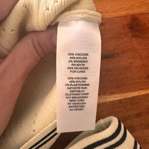 House of Harlow 1960 Ecru and Black Knit 2 piece casual set - Picture 3 of 5